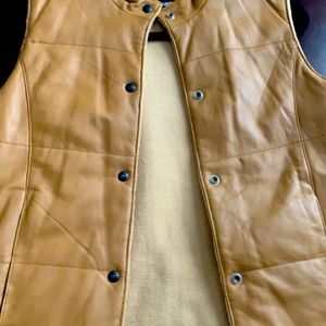 Genuine leather vest